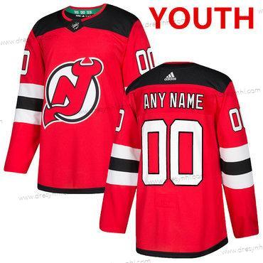 Adidas New Jersey Devils Personalizované Červené Domácí dres Autentické Sešitý 2017-2018 NHL dres