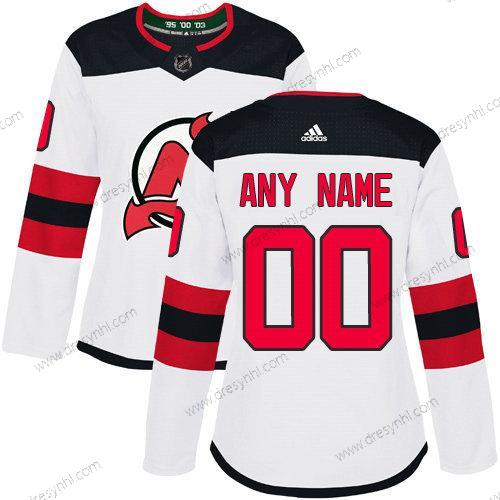 Adidas New Jersey Devils Personalizované NHL Autentické Bílý dres – Dámské