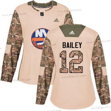 Adidas New York Islanders #12 Josh Bailey Camo Autentické 2017 Veterans Day Sešitý NHL dres – Dámské