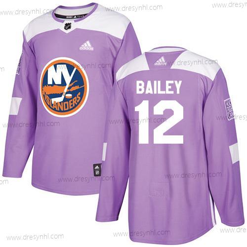 Adidas New York Islanders #12 Josh Bailey Nachový Autentické Bojuje proti rakovině Sešitý NHL dres – Pánské