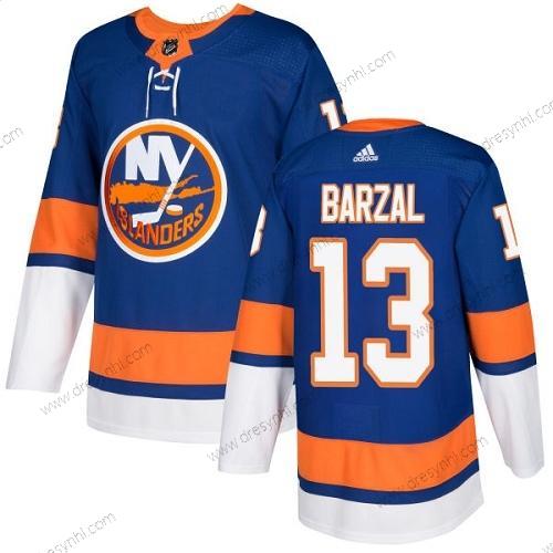 Adidas New York Islanders #13 Mathew Barzal Royal Modrý Domácí dres Autentické Sešitý NHL dres – Pánské