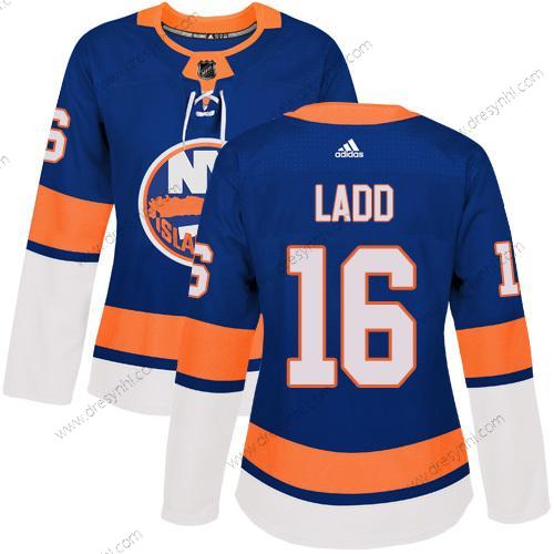 Adidas New York Islanders #16 Andrew Ladd Royal Modrý Domácí dres Autentické Sešitý NHL dres – Dámské