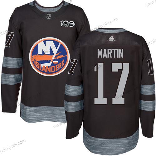 Adidas New York Islanders #17 Matt Martin Černá 1917-2017 100th Výročí Sešitý NHL dres – Pánské