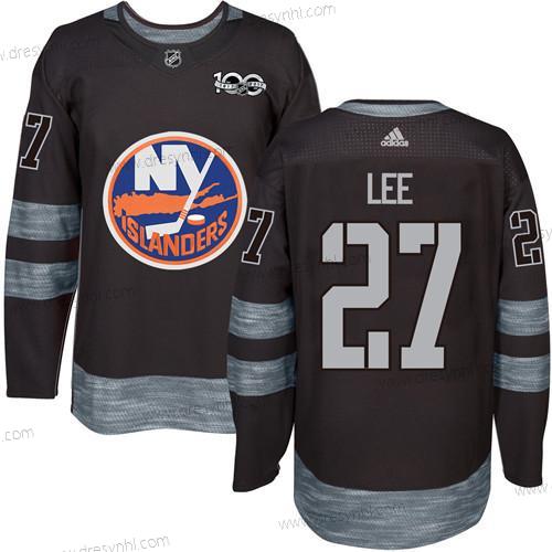 Adidas New York Islanders #27 Anders Lee Černá 1917-2017 100th Výročí Sešitý NHL dres – Pánské