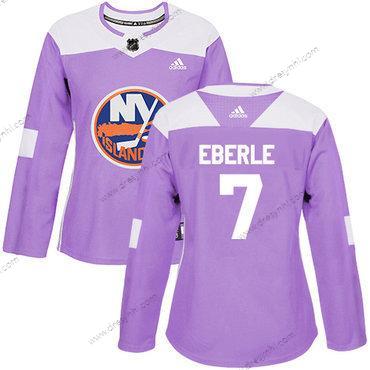 Adidas New York Islanders #7 Jordan Eberle Nachový Autentické Bojuje proti rakovině Sešitý NHL dres – Dámské