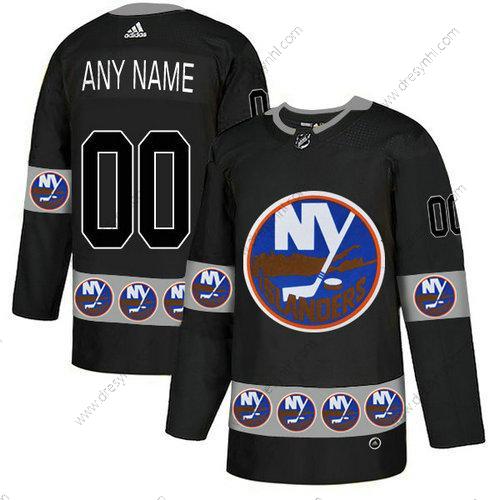 Adidas New York Islanders Personalizované Černá Tým Logos dres – Pánské