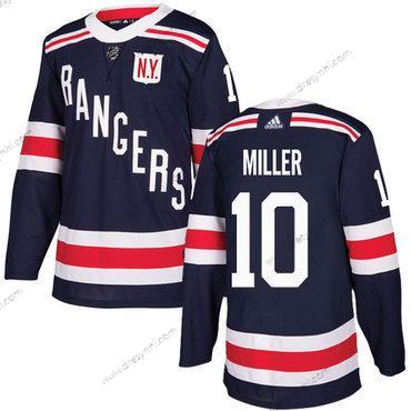 Adidas New York Rangers #10 J.T. Miller Námořnictvo Modrý Autentické 2018 Zimní Klasický Sešitý NHL dres – Pánské