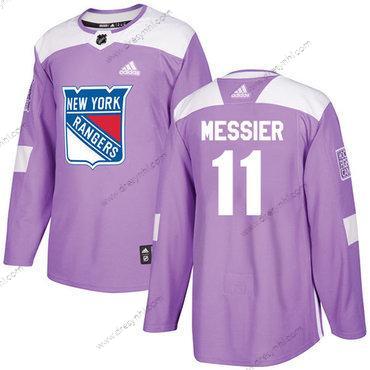 Adidas New York Rangers #11 Mark Messier Nachový Autentické Bojuje proti rakovině Sešitý NHL dres – Pánské