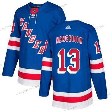 Adidas New York Rangers #13 Sergei Nemchinov Royal Modrý Domácí dres Autentické Sešitý NHL dres – Pánské