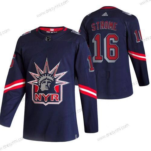 Adidas New York Rangers #16 Ryan Strome Námořnictvo 2020-21 Obrácený Retro Náhradní NHL dres – Pánské