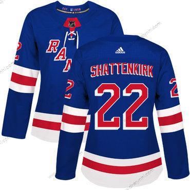 Adidas New York Rangers #22 Kevin Shattenkirk Royal Modrý Domácí dres Autentické Sešitý NHL dres – Dámské