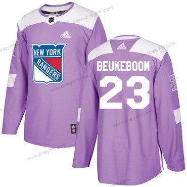 Adidas New York Rangers #23 Jeff Beukeboom Nachový Autentické Bojuje proti rakovině Sešitý NHL dres – Pánské