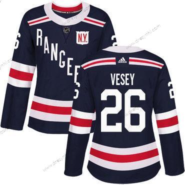 Adidas New York Rangers #26 Jimmy Vesey Námořnictvo Modrý Autentické 2018 Zimní Klasický Sešitý NHL dres – Dámské