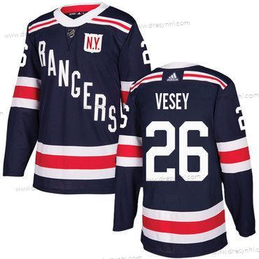 Adidas New York Rangers #26 Jimmy Vesey Námořnictvo Modrý Autentické 2018 Zimní Klasický Sešitý NHL dres – Pánské