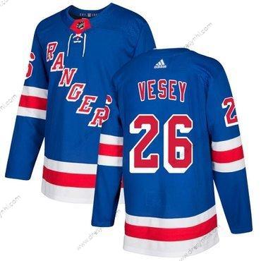 Adidas New York Rangers #26 Jimmy Vesey Royal Modrý Domácí dres Autentické Sešitý NHL dres – Pánské