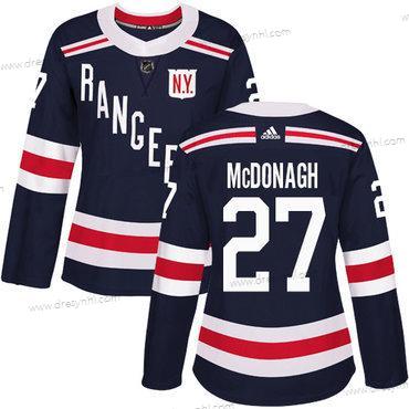 Adidas New York Rangers #27 Ryan Mcdonagh Námořnictvo Modrý Autentické 2018 Zimní Klasický Sešitý NHL dres – Dámské