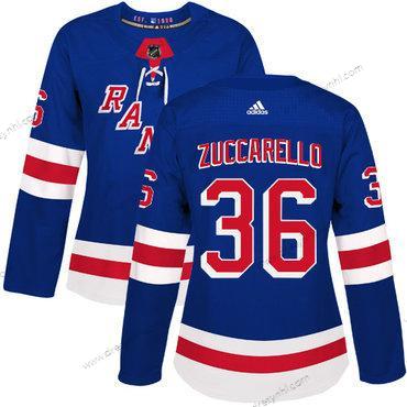 Adidas New York Rangers #36 Mats Zuccarello Royal Modrý Domácí dres Autentické Sešitý NHL dres – Dámské