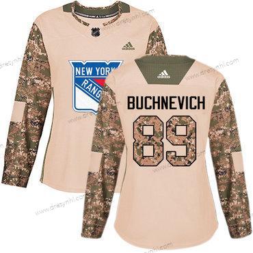 Adidas New York Rangers #89 Pavel Buchnevich Camo Autentické 2017 Veterans Day Sešitý NHL dres – Dámské