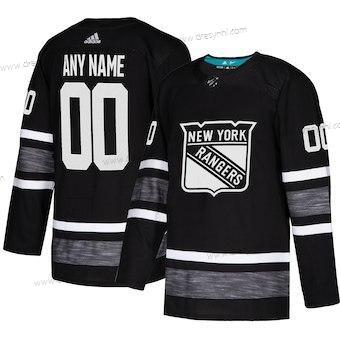 Adidas New York Rangers Personalizované Černá 2019 NHL All-Star Game Parley Autentické dres – Pánské