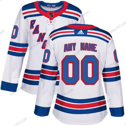 Adidas New York Rangers Personalizované NHL Autentické Bílý dres – Dámské