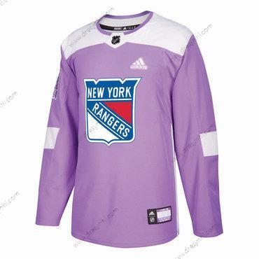 Adidas New York Rangers Personalizované Nachový Růžový Hokejový Bojuje proti rakovině Tréninkový dres – Pánské