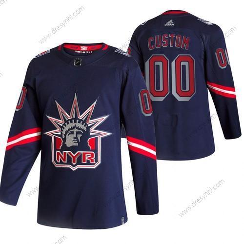 Adidas New York Rangers Personalizované Námořnictvo 2020-21 Náhradní Autentické Hráč NHL dres – Pánské