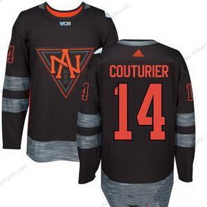 Adidas North Amerika Hokejový #14 Sean Couturier Černá 2016 World Cup Of Hokejový Sešitý WCH Game dres – Pánské