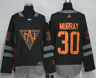 Adidas North Amerika Hokejový #30 Matt Murray Černá 2016 World Cup Of Hokejový Sešitý WCH Game dres – Pánské