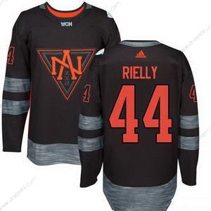 Adidas North Amerika Hokejový #44 Morgan Rielly Černá 2016 World Cup Of Hokejový Sešitý WCH Game dres – Pánské