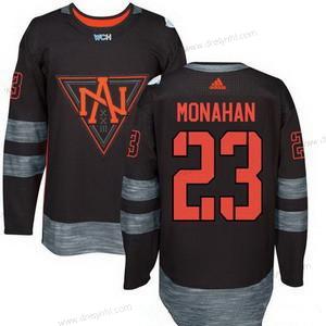 Adidas North Amerika Hokejový#23 Sean Monahan Černá 2016 World Cup Of Hokejový Sešitý WCH Game dres – Pánské