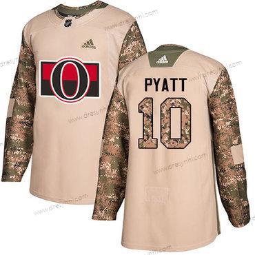 Adidas Ottawa Senators #10 Tom Pyatt Camo Autentické 2017 Veterans Day Sešitý NHL dres – Pánské