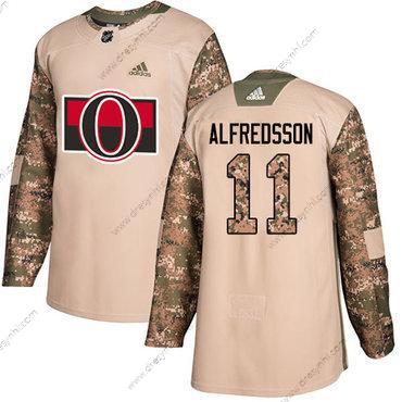 Adidas Ottawa Senators #11 Daniel Alfredsson Camo Autentické 2017 Veterans Day Sešitý NHL dres – Pánské