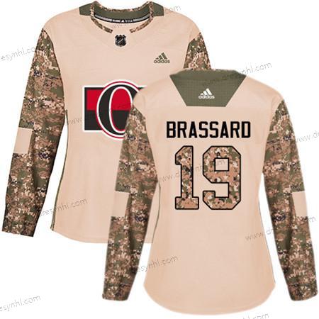 Adidas Ottawa Senators #19 Derick Brassard Camo Autentické 2017 Veterans Day Sešitý NHL dres – Dámské