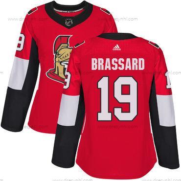 Adidas Ottawa Senators #19 Derick Brassard Červené Domácí dres Autentické Sešitý NHL dres – Dámské