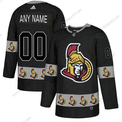 Adidas Ottawa Senators Personalizované Černá Tým Logos dres – Pánské