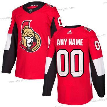 Adidas Ottawa Senators Personalizované Červené Sešitý 2017-2018 NHL dres – Pánské