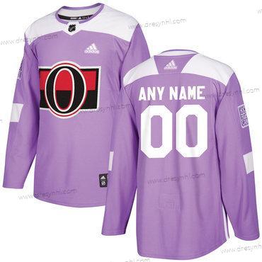 Adidas Ottawa Senators Personalizované Nachový Růžový Hokejový Bojuje proti rakovině Tréninkový dres – Pánské