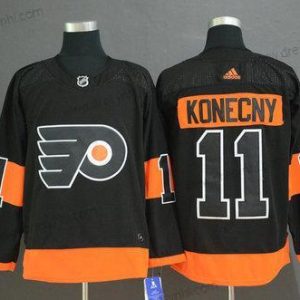 Adidas Philadelphia Flyers #11 Travis Konecny Černá Náhradní dres – Pánské