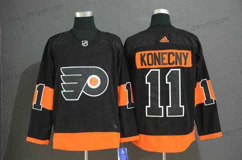 Adidas Philadelphia Flyers #11 Travis Konecny Černá Náhradní dres – Pánské