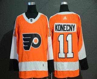 Adidas Philadelphia Flyers #11 Travis Konecny Oranžová Sešitý NHL dres – Pánské