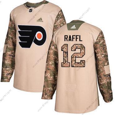 Adidas Philadelphia Flyers #12 Michael Raffl Camo Autentické 2017 Veterans Day Sešitý NHL dres – Pánské