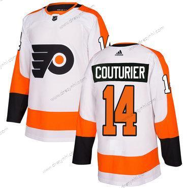 Adidas Philadelphia Flyers #14 Sean Couturier Bílý Autentické Sešitý NHL dres – Pánské