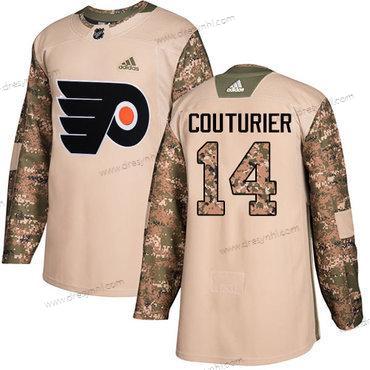 Adidas Philadelphia Flyers #14 Sean Couturier Camo Autentické 2017 Veterans Day Sešitý NHL dres – Pánské