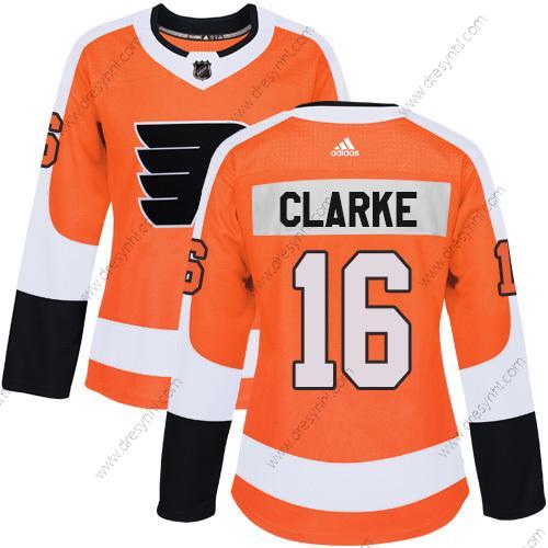 Adidas Philadelphia Flyers #16 Bobby Clarke Oranžová Domácí dres Autentické Sešitý NHL dres – Dámské