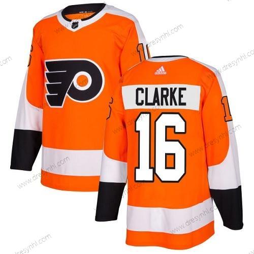 Adidas Philadelphia Flyers #16 Bobby Clarke Oranžová Domácí dres Autentické Sešitý NHL dres – Pánské