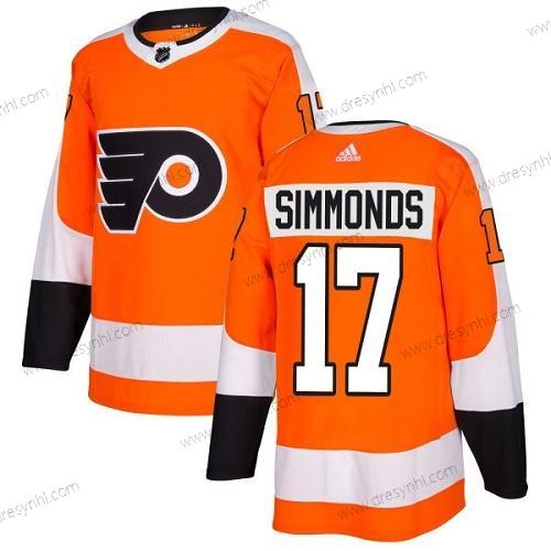 Adidas Philadelphia Flyers #17 Wayne Simmonds Oranžová Domácí dres Autentické Sešitý NHL dres – Pánské