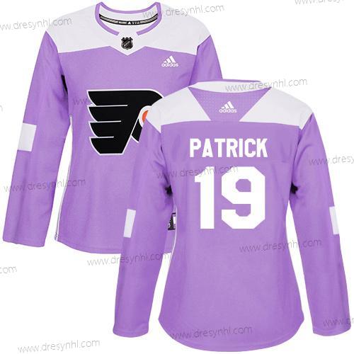 Adidas Philadelphia Flyers #19 Nolan Patrick Nachový Autentické Bojuje proti rakovině Sešitý NHL dres – Dámské