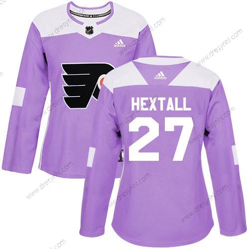 Adidas Philadelphia Flyers #27 Ron Hextall Nachový Autentické Bojuje proti rakovině Sešitý NHL dres – Dámské