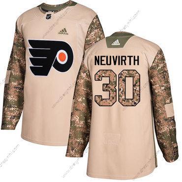 Adidas Philadelphia Flyers #30 Michal Neuvirth Camo Autentické 2017 Veterans Day Sešitý NHL dres – Pánské