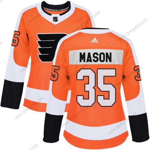 Adidas Philadelphia Flyers #35 Steve Mason Oranžová Domácí dres Autentické Sešitý NHL dres – Dámské